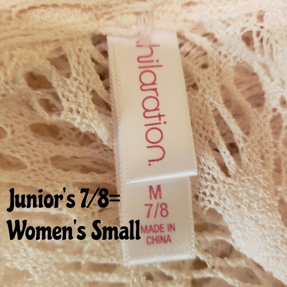Xhilaration Lace Vest Ivory Color - Picture 9 of 13